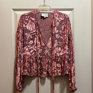 Alexis Pink Floral Blouse
